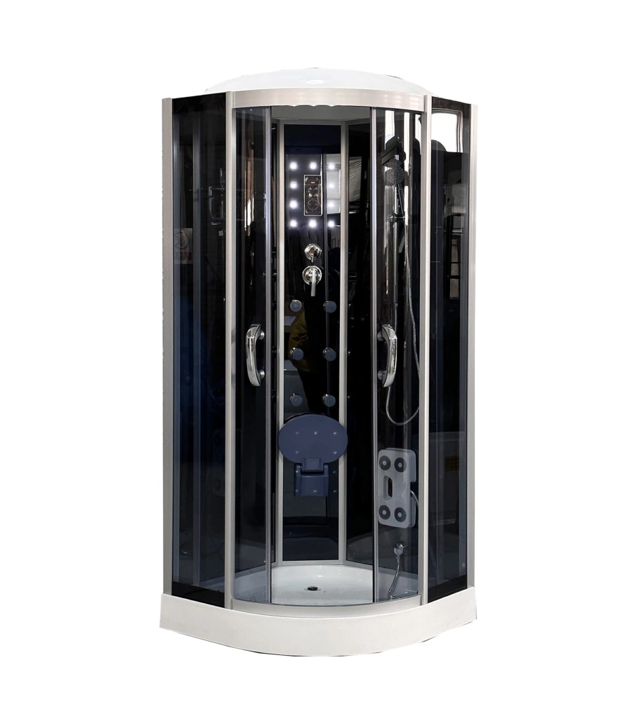DOCCIA IDROMASSAGGIO DECOR BAGNO "VESTA" CON SEDILE 90x90X215 CM